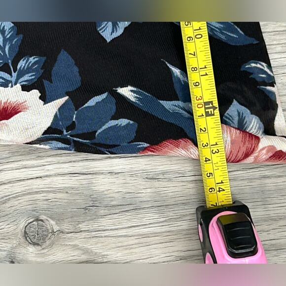 Charlotte Russo Floral Black Spaghetti Strap Dress Sz S - Picture 6 of 8